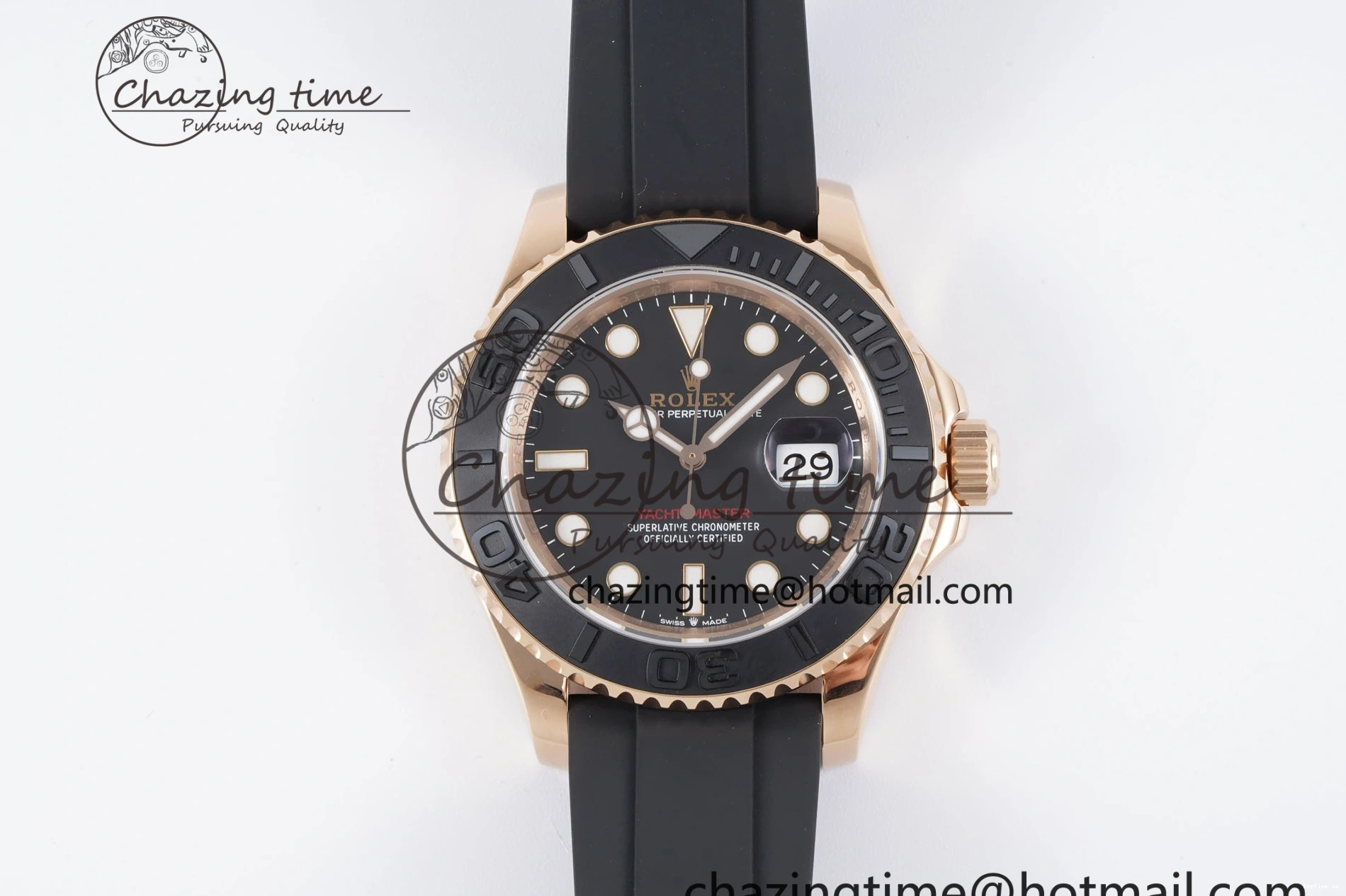 0107 ZeroBulk Yacht-Master 126655 VSF 1:1 Best Edition Black Ceramic Bezel on Oysterflex Rubber Strap VS 2026